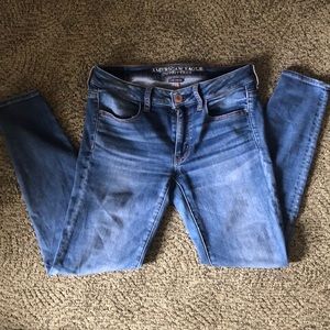 AE super stretch skinny jeans.